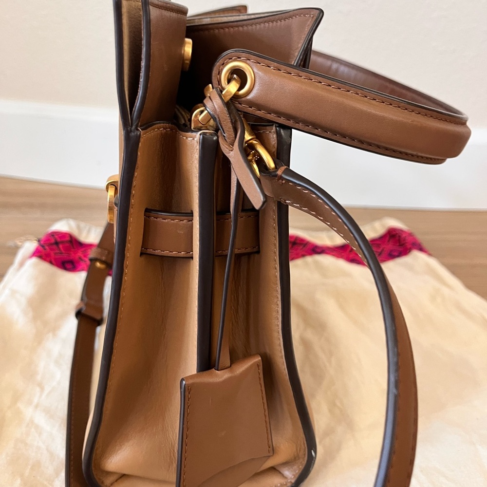 Tory Burch Lee Radziwill Small double bag in Tiramisu - Picture 12 of 12